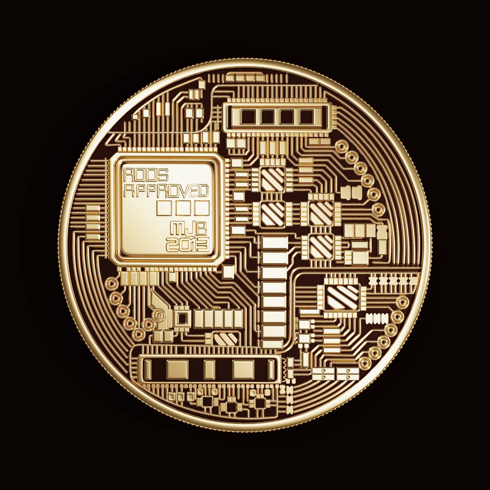 BITCOIN HIGH DETAILED MODEL 3D model_1