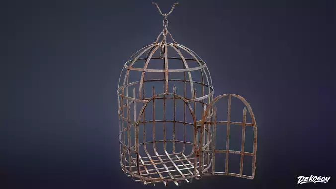 MEDIEVAL - Hanging Cage 03 - LOW POLY
