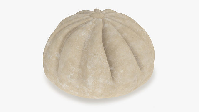 Asian Dumpling Raw 3D model 6