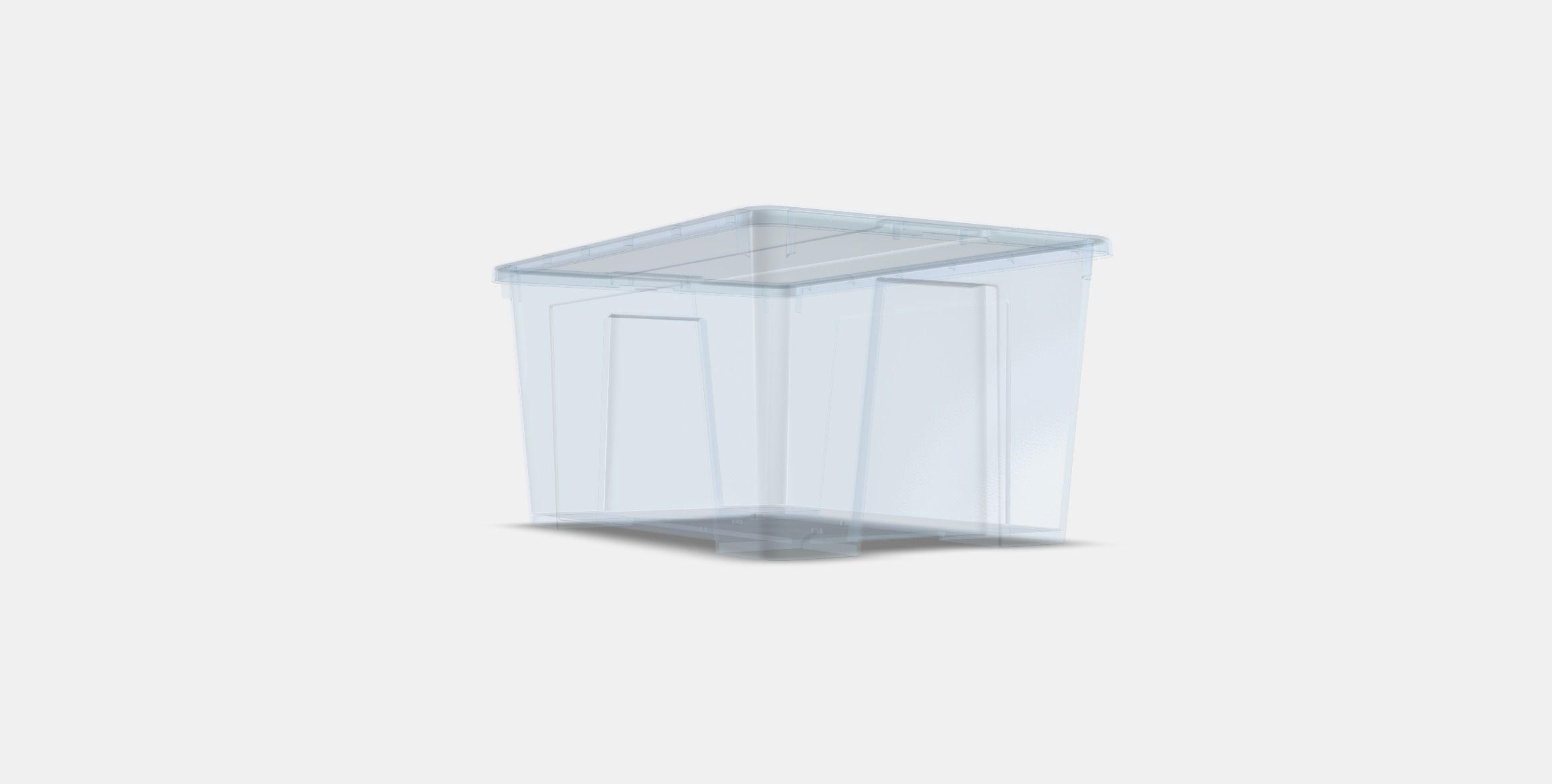 SAMLA Box with lid 2 Low-poly 3D model_3
