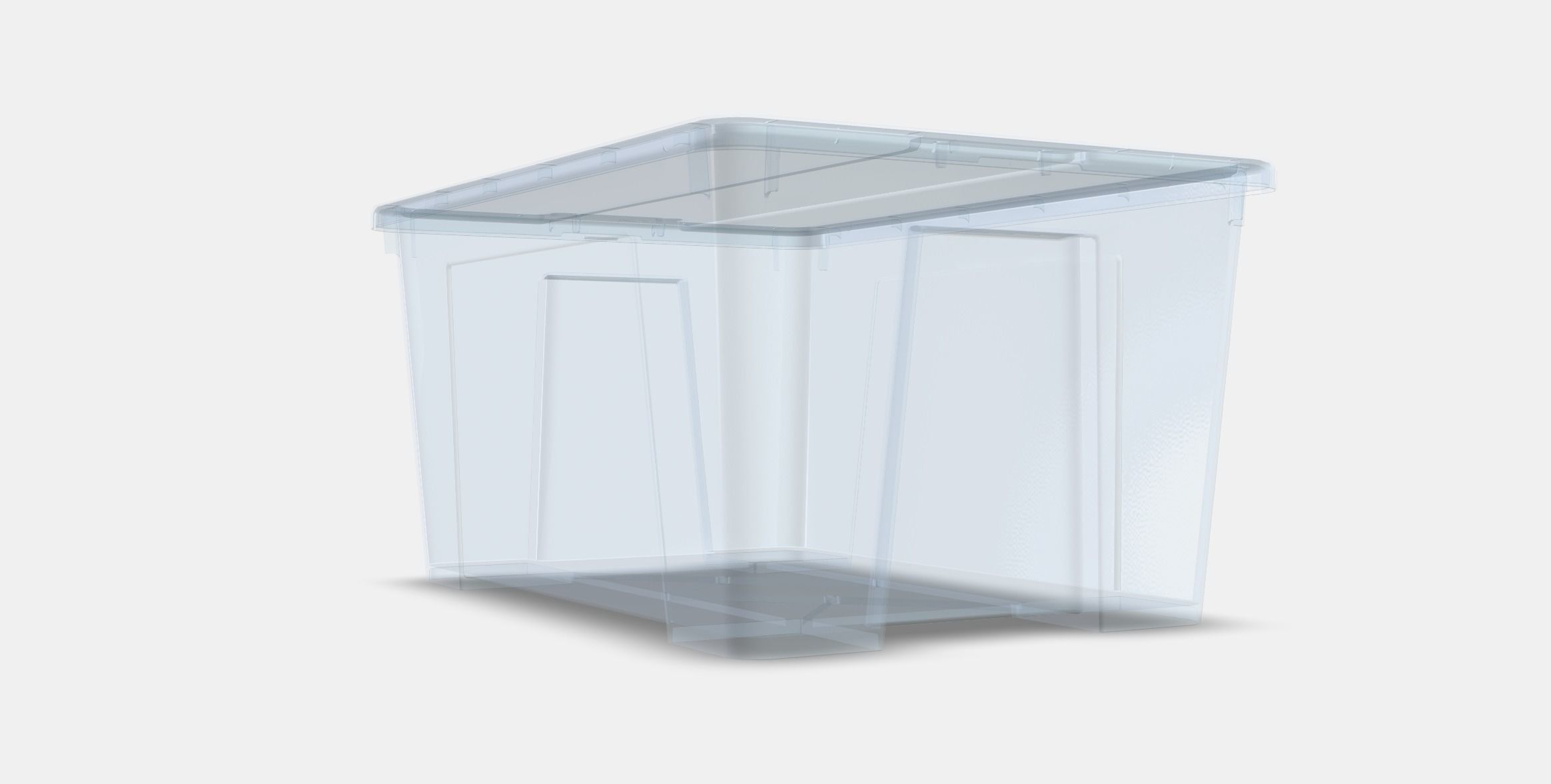 SAMLA Box with lid 2 Low-poly 3D model_9