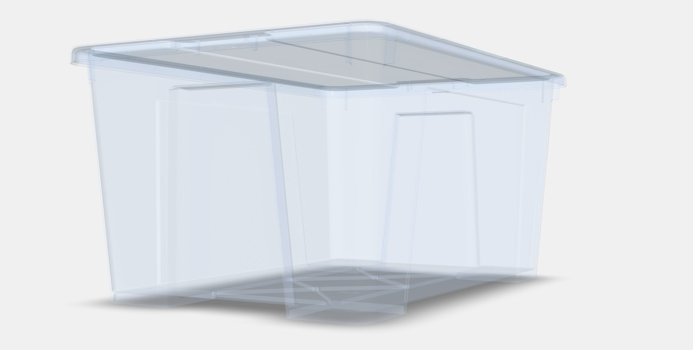 SAMLA Box with lid 2 Low-poly 3D model_6