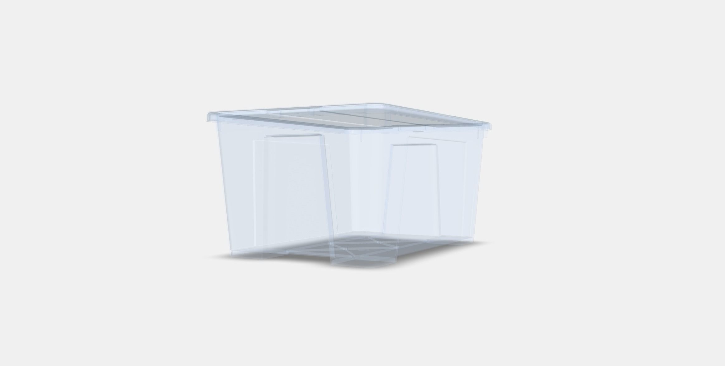 SAMLA Box with lid 2 Low-poly 3D model_5