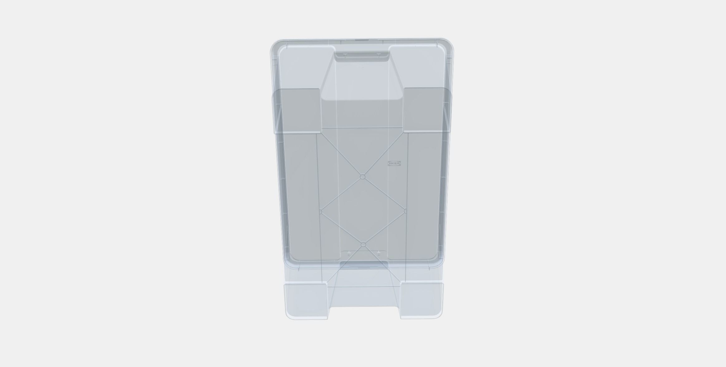 SAMLA Box with lid 2 Low-poly 3D model_7