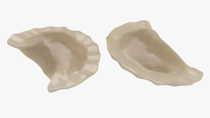 Vareniki Dumpling Cooked 3D model 7
