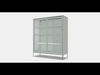 IDASEN Cabinet with sliding glass doors Low-poly 3D model_1