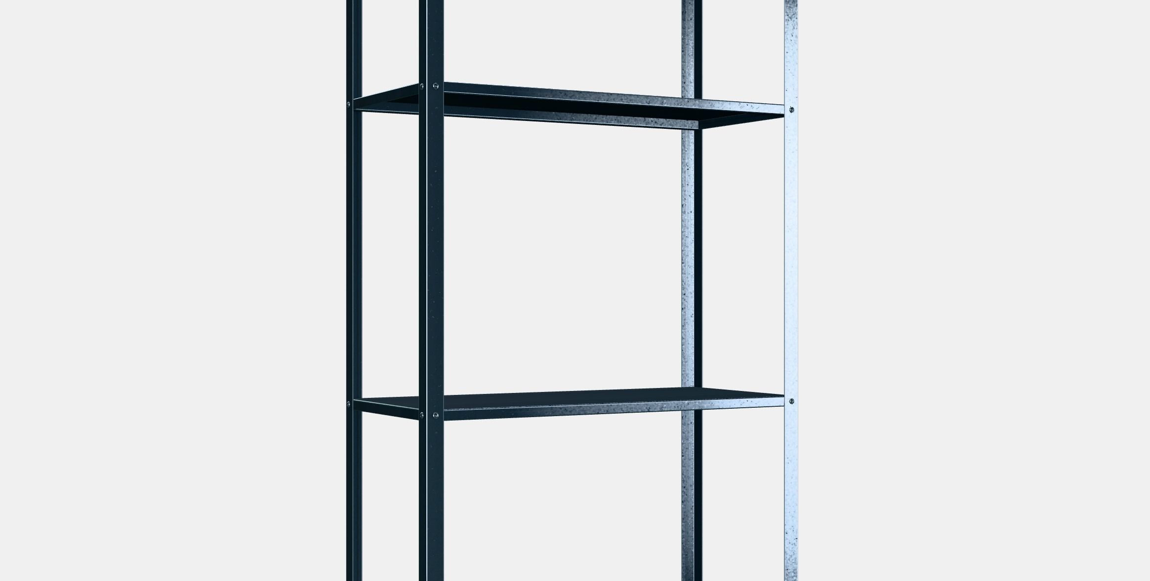 HYLLIS Shelving unit 1 Low-poly 3D model_2