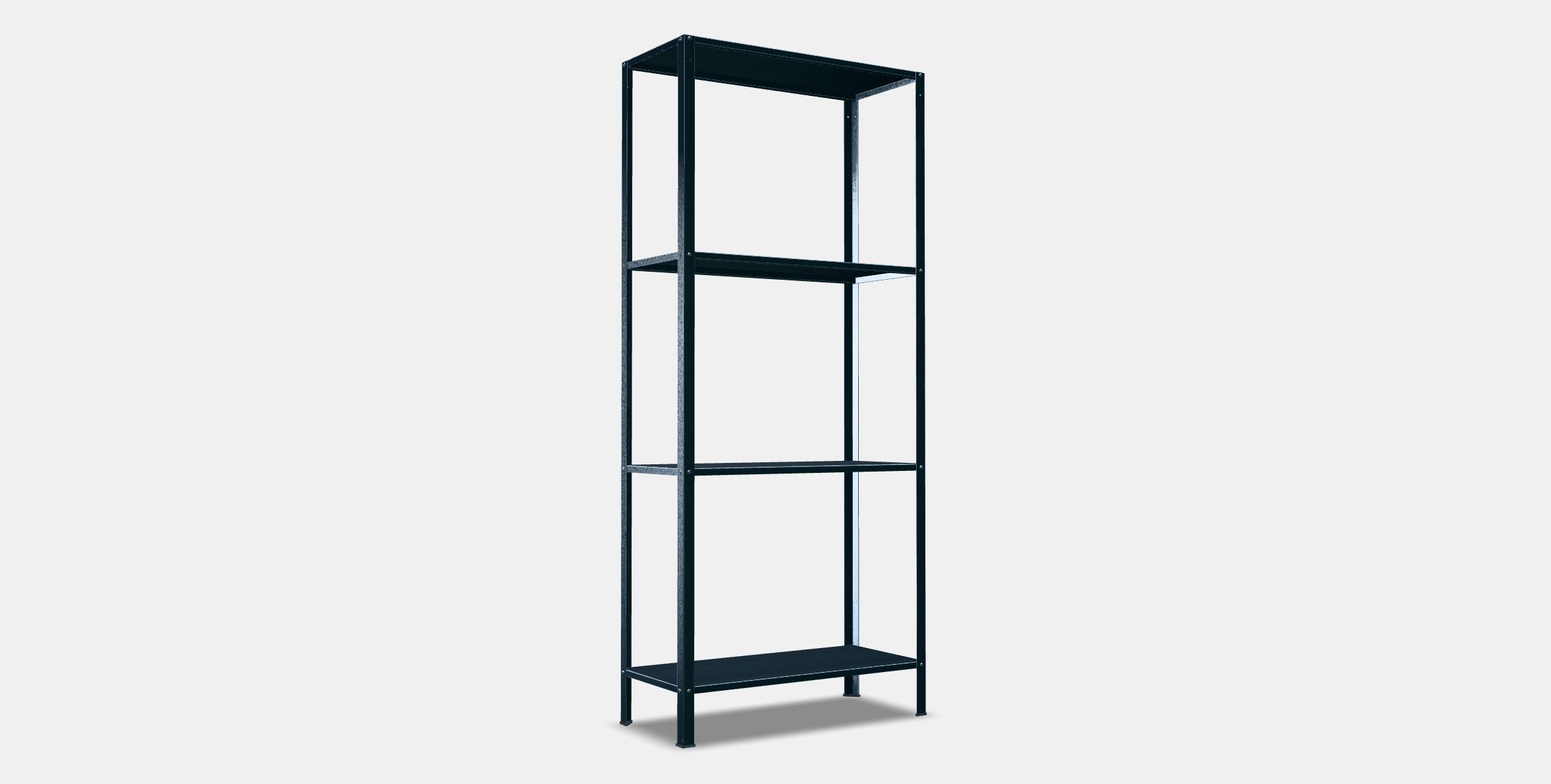 HYLLIS Shelving unit 1 Low-poly 3D model_3
