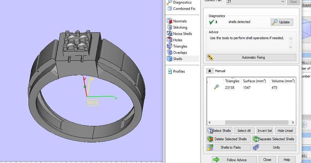 men ring 3D print model_18