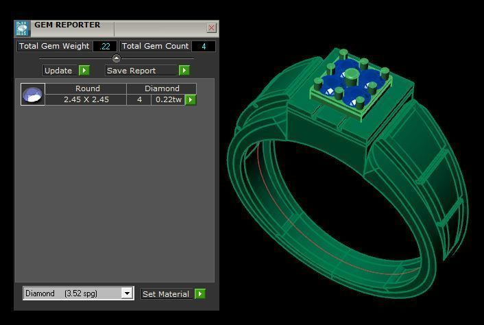 men ring 3D print model_16