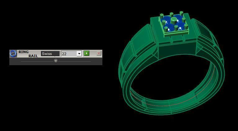 men ring 3D print model_14