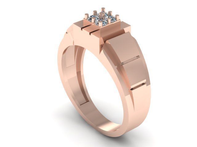 men ring 3D print model_2