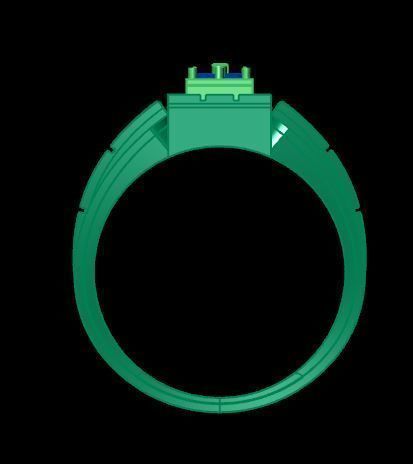 men ring 3D print model_11