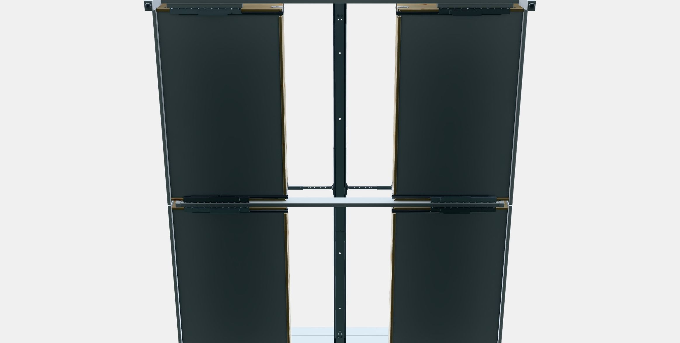 IDANAS Bed frame with drawers Low-poly 3D model_8