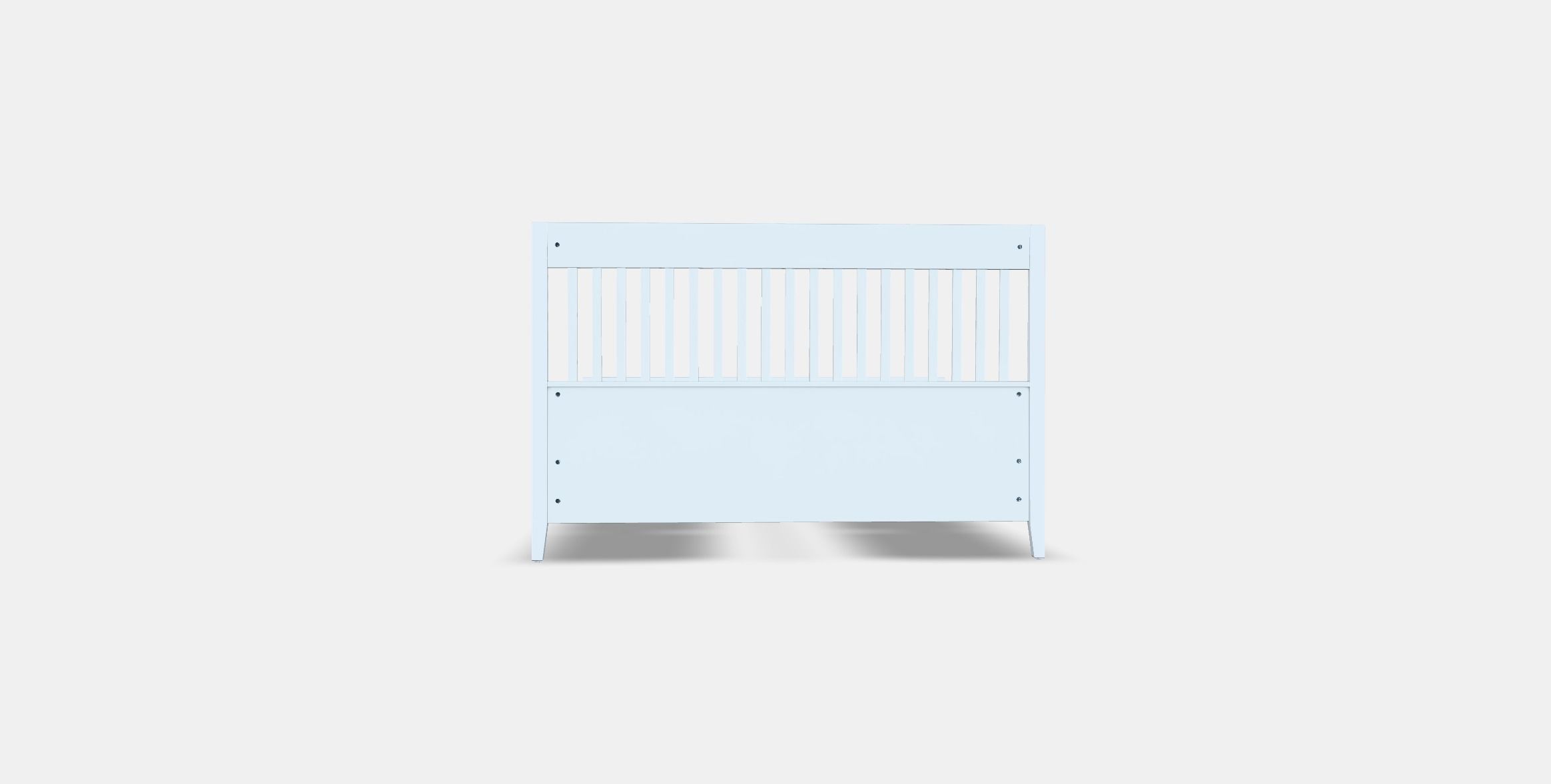 IDANAS Bed frame with drawers Low-poly 3D model_14
