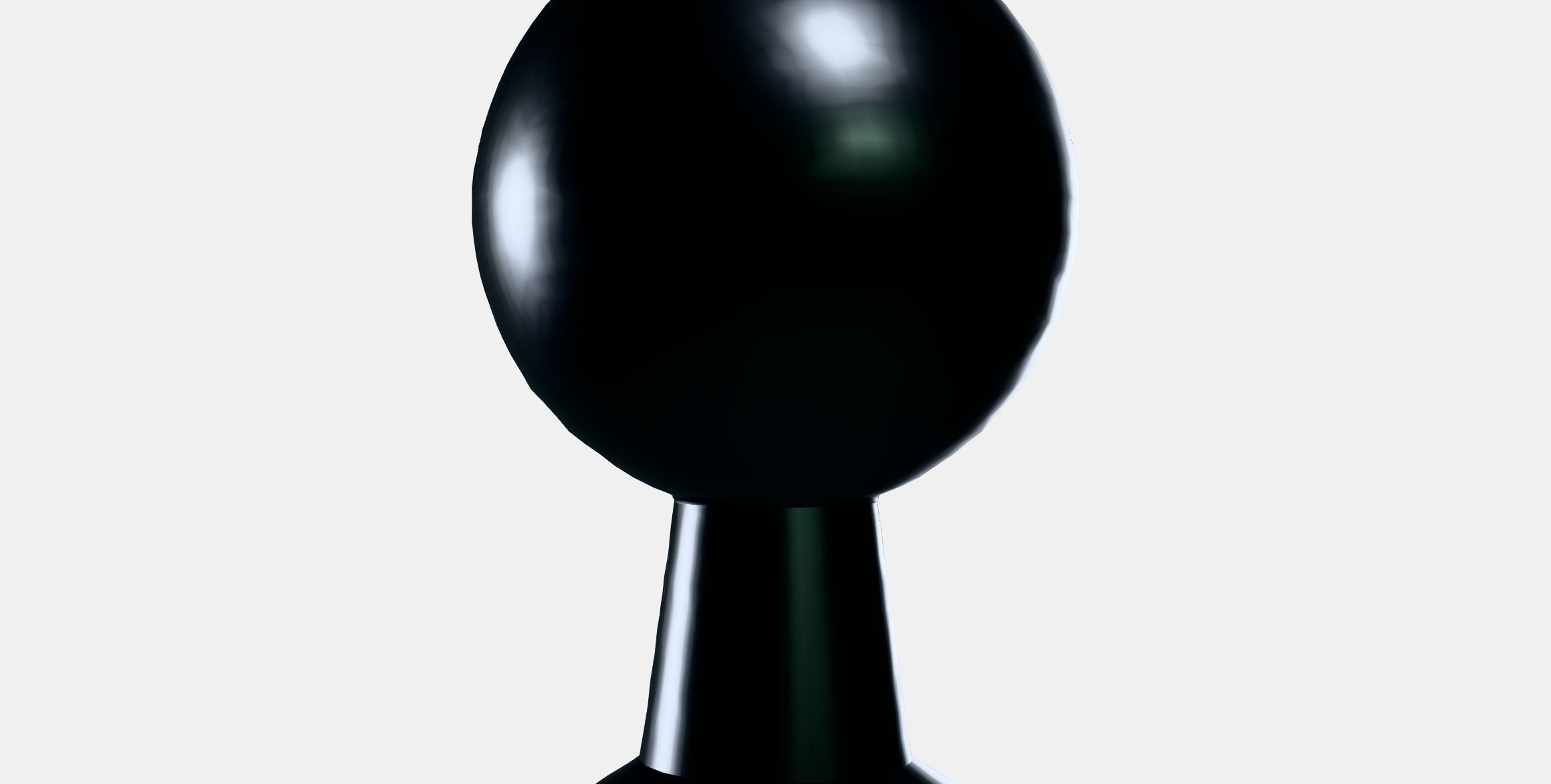 BAGGANAS Knob Low-poly 3D model_9