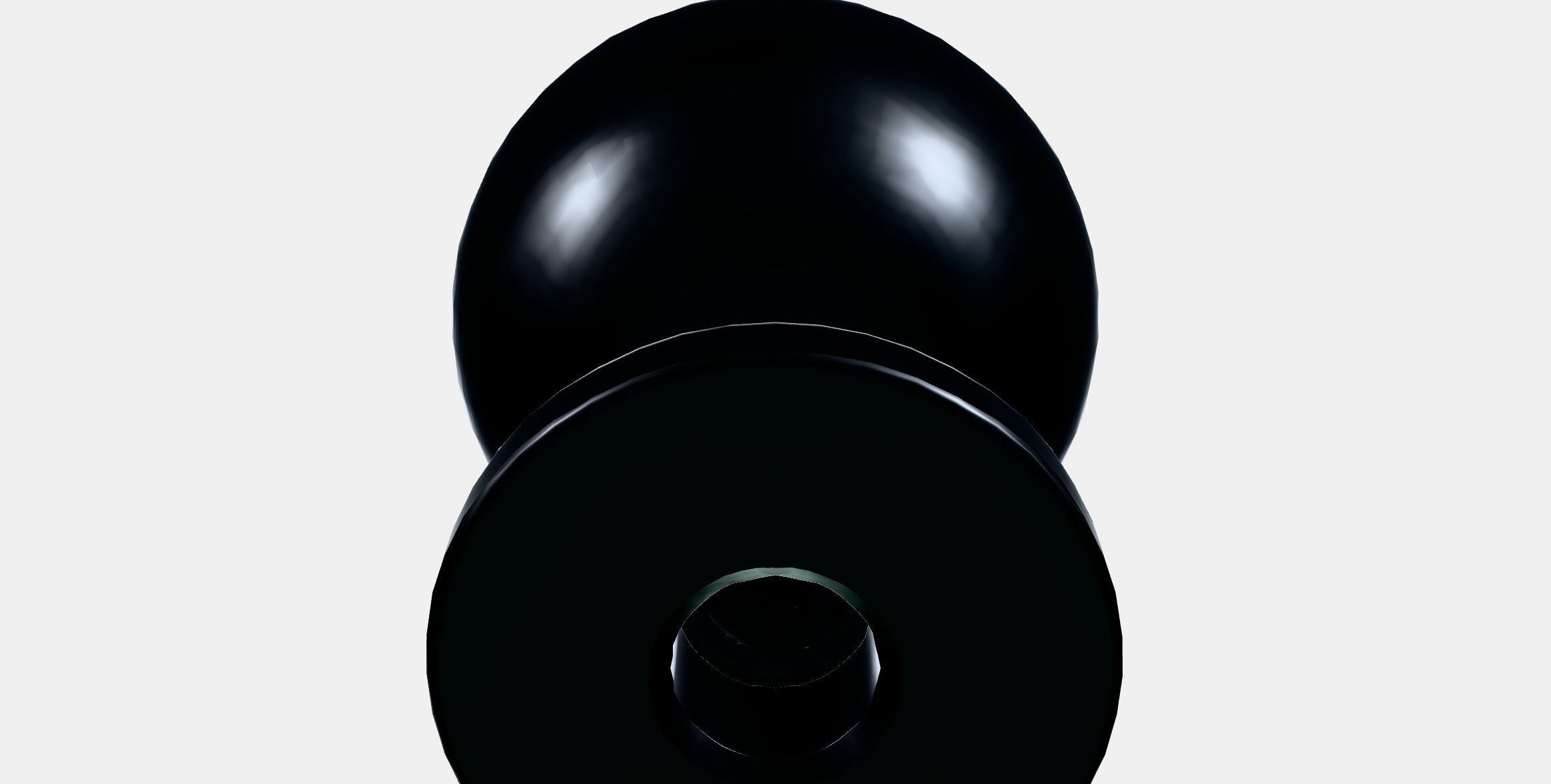 BAGGANAS Knob Low-poly 3D model_7