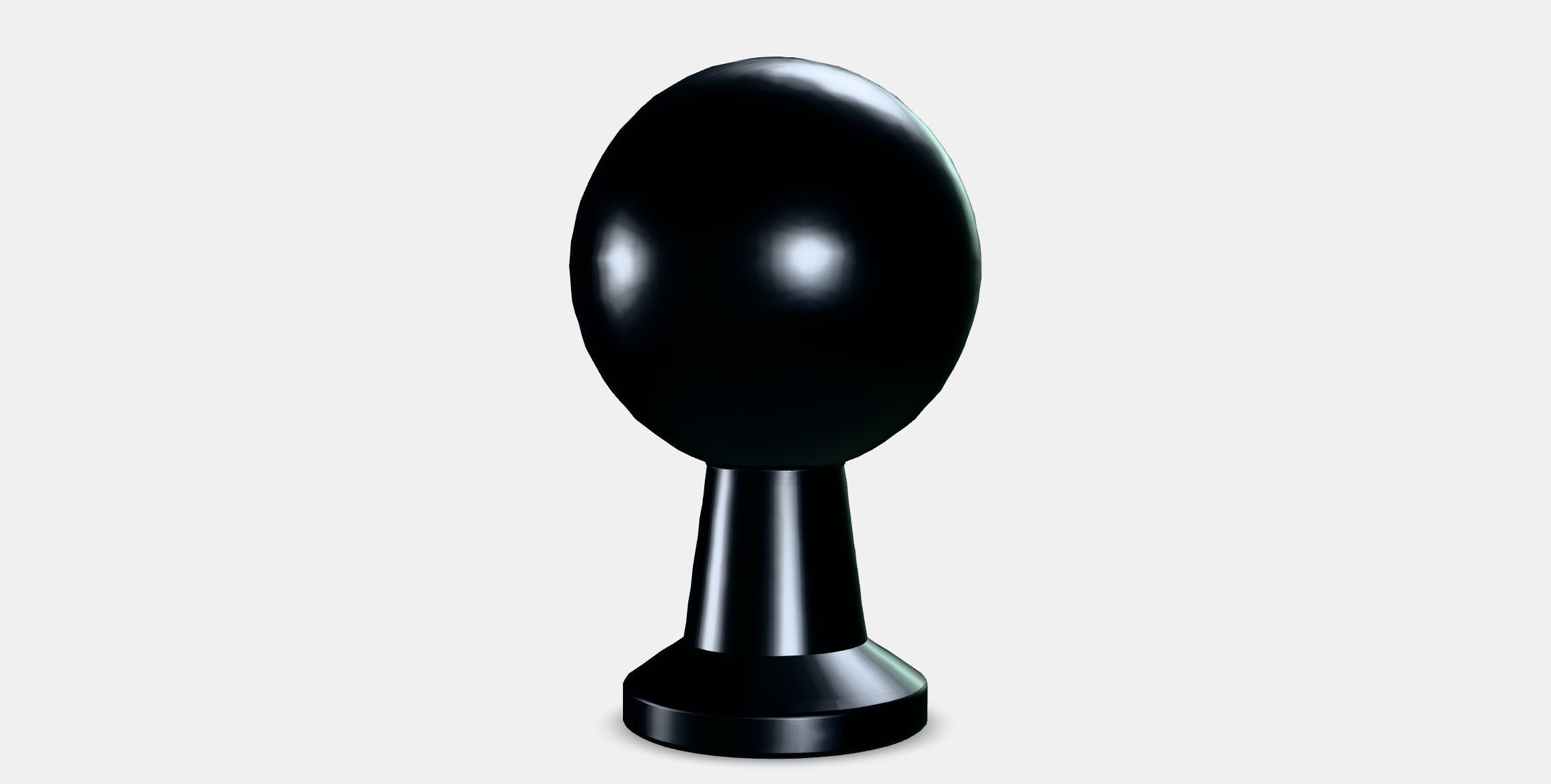 BAGGANAS Knob Low-poly 3D model_5