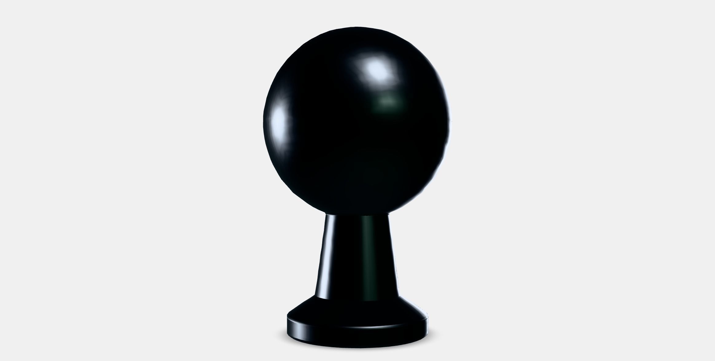 BAGGANAS Knob Low-poly 3D model_3