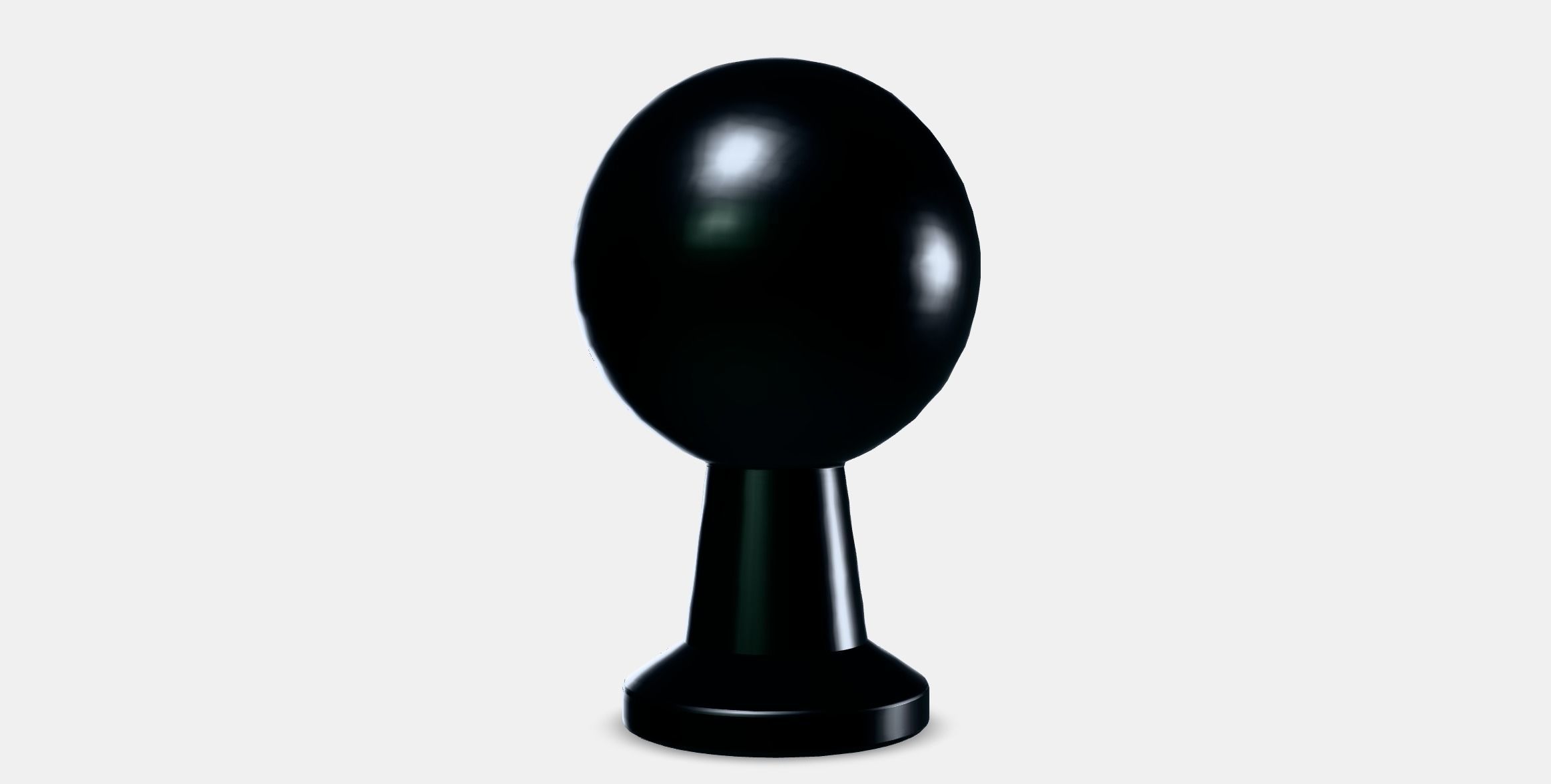 BAGGANAS Knob Low-poly 3D model_12