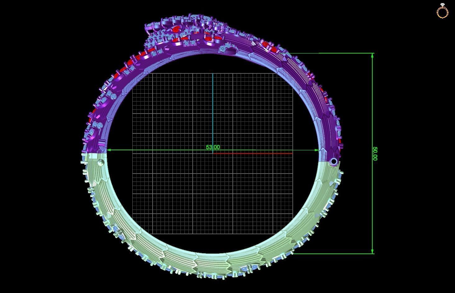 Bvlgari Bangle 3D print model_3