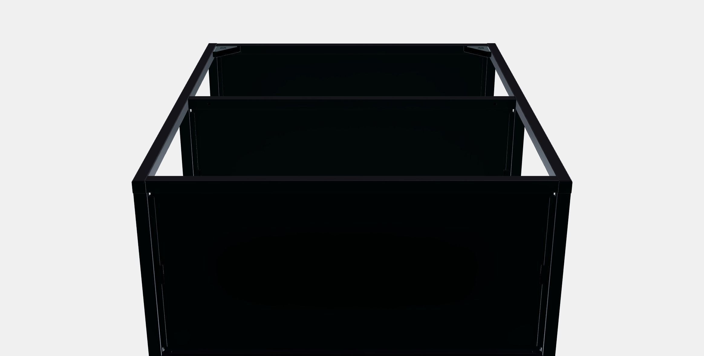 ENHET Cabinet body with shelves Low-poly 3D model_8