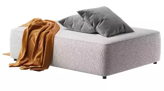 Boucle pouf ottman 3D model