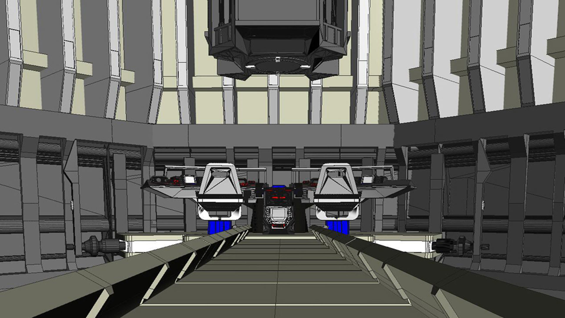 spaceship space station futuristic sci-fi fantasy 3D model_5