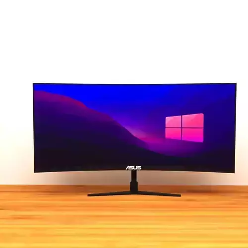 monitor Low-poly 3D model