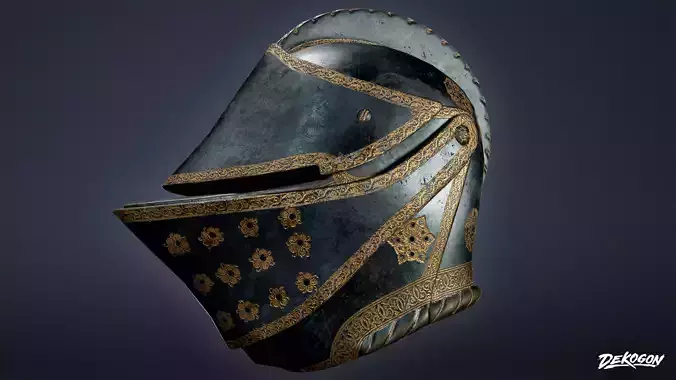 MEDIEVAL - Helmet 01 - LOW POLY