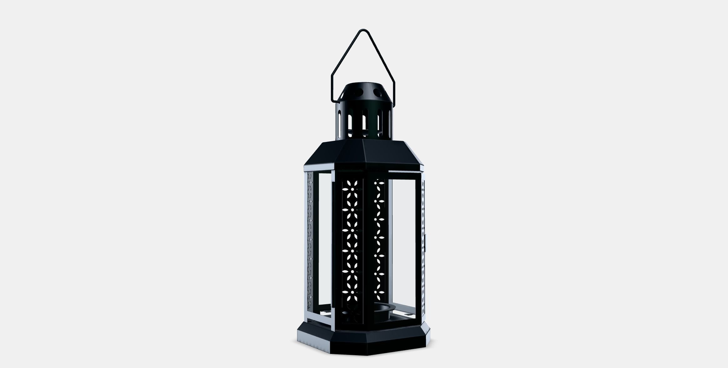 ENRUM Lantern for tealight in-outdoor Low-poly 3D model_2