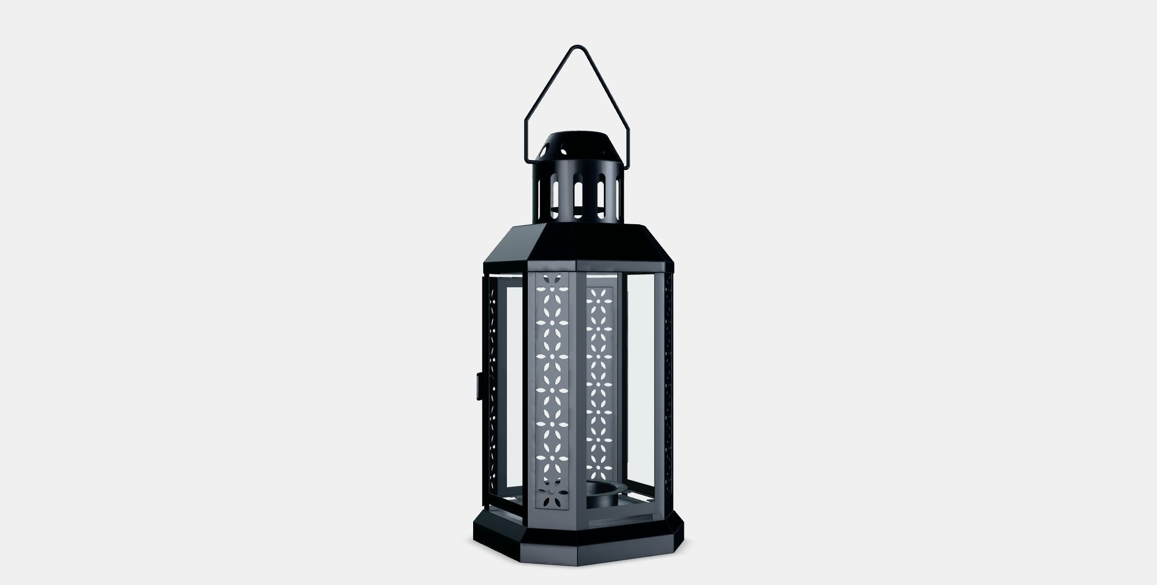 ENRUM Lantern for tealight in-outdoor Low-poly 3D model_16