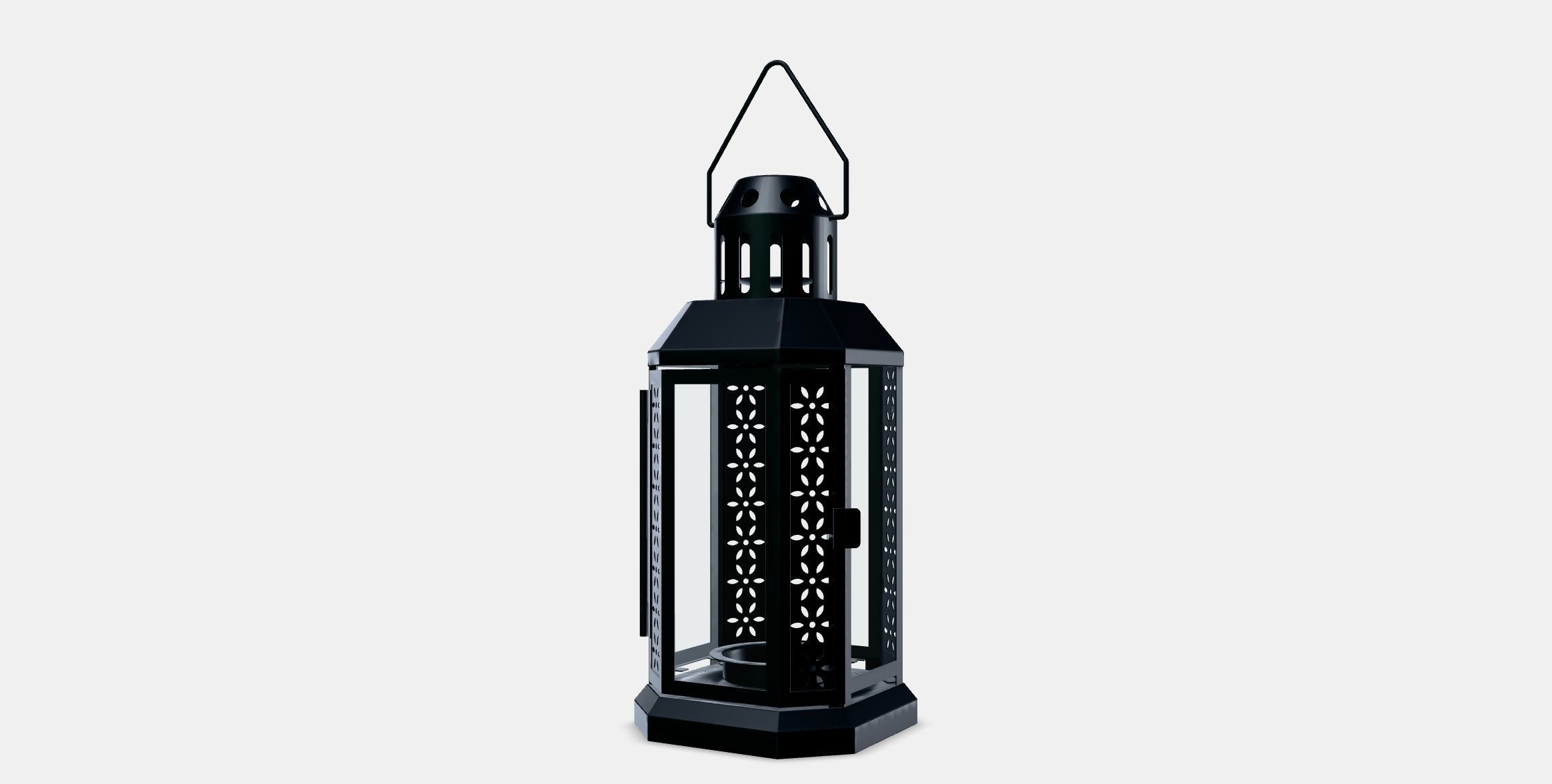 ENRUM Lantern for tealight in-outdoor Low-poly 3D model_12