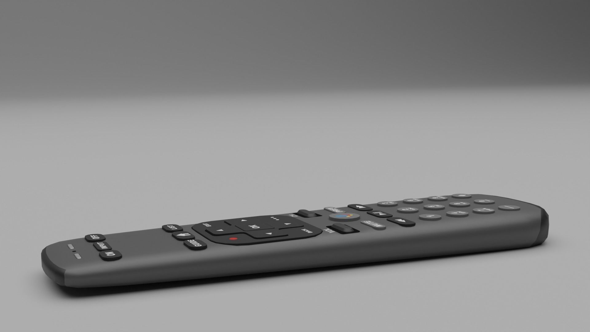 Direct TV Gemini Remote Low-poly 3D model_1