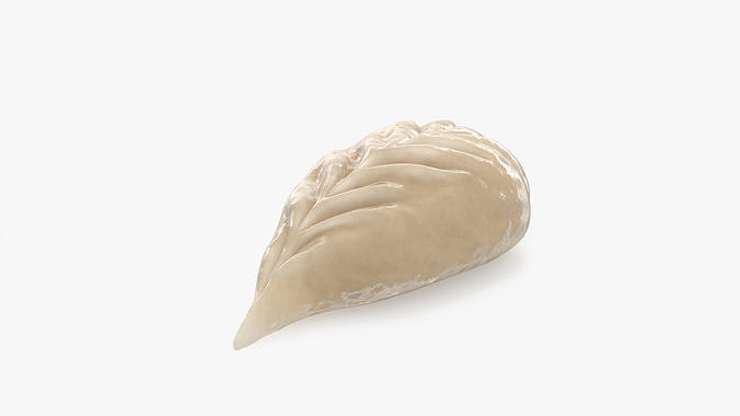 Leaf Shaped Dumpling Cooked 3D model 4