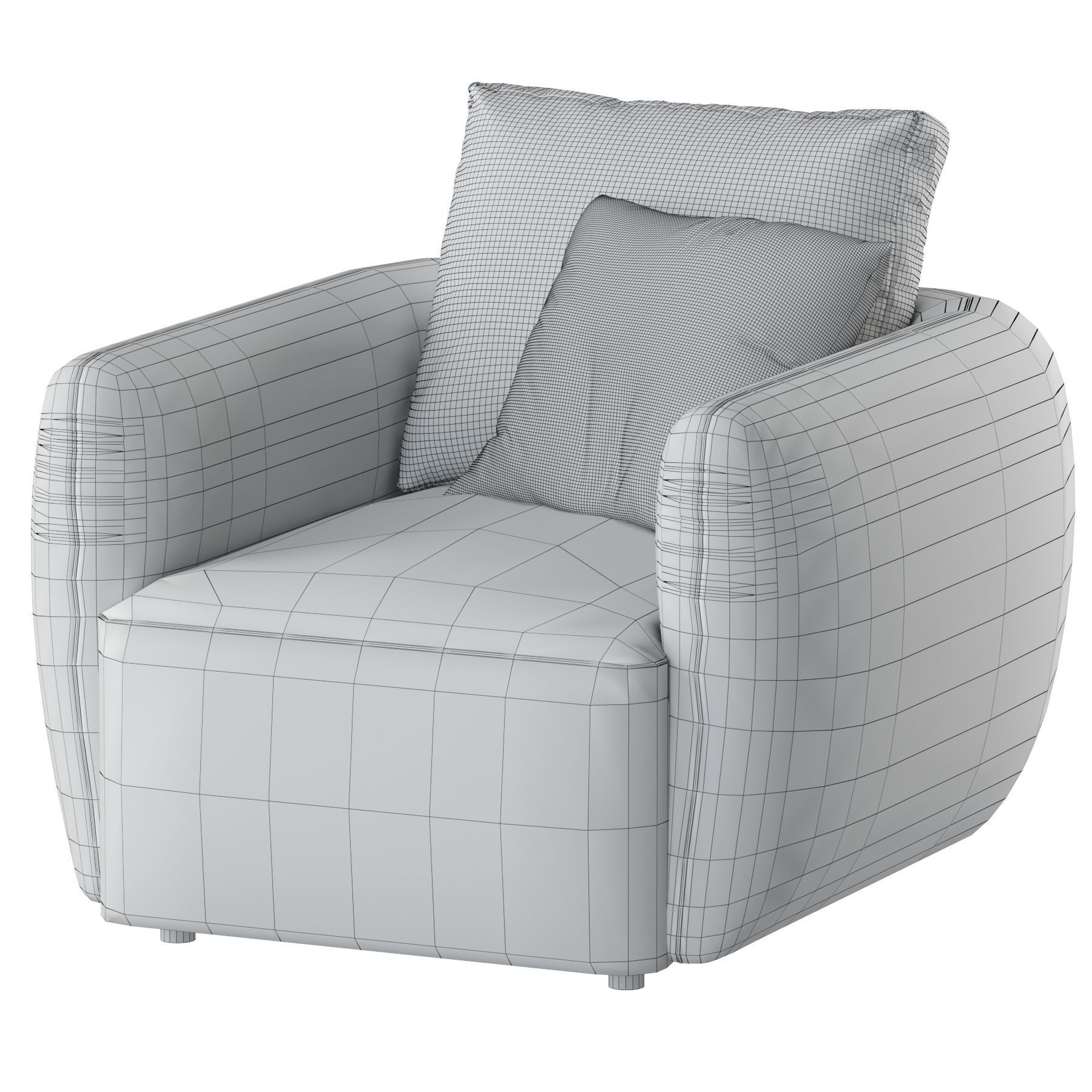 armchair 3D model_4