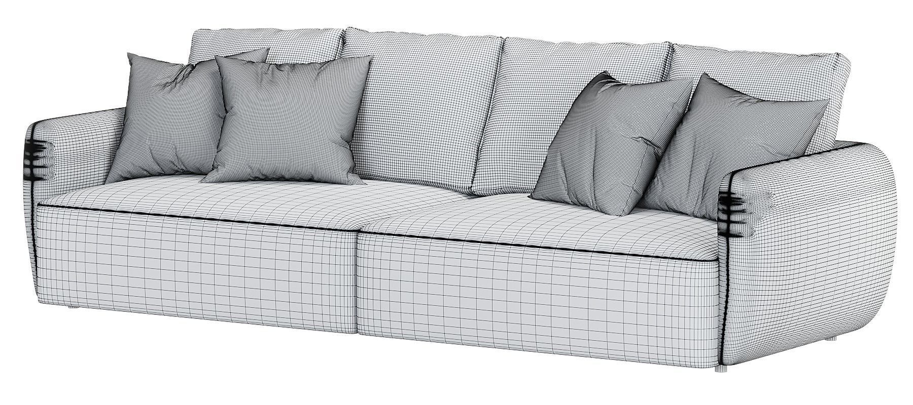 sofa boucle 3D model_10
