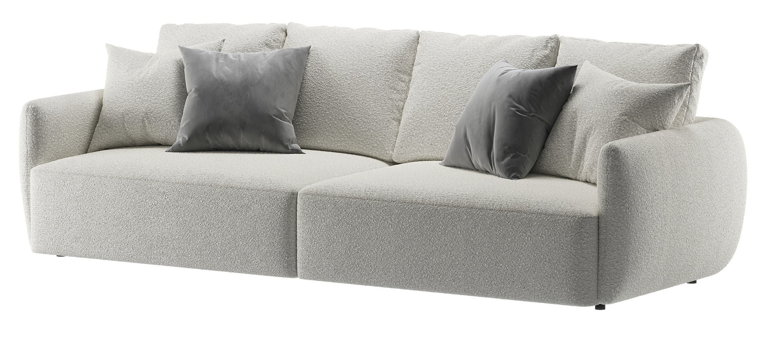 sofa boucle 3D model_7