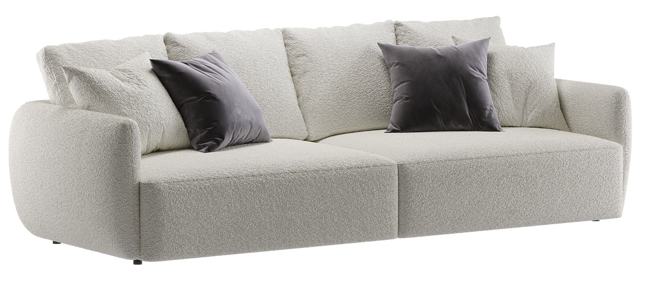 sofa boucle 3D model_6