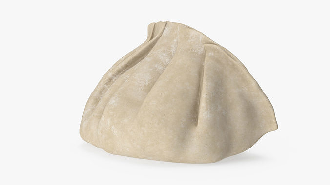 Chinese Dumpling Raw 3D model 5