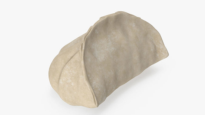 Chinese Dumpling Raw 3D model 6