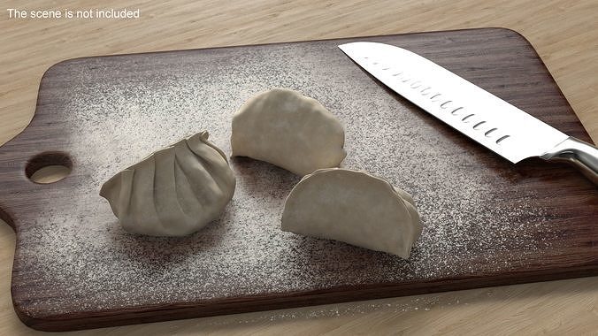 Chinese Dumpling Raw 3D model