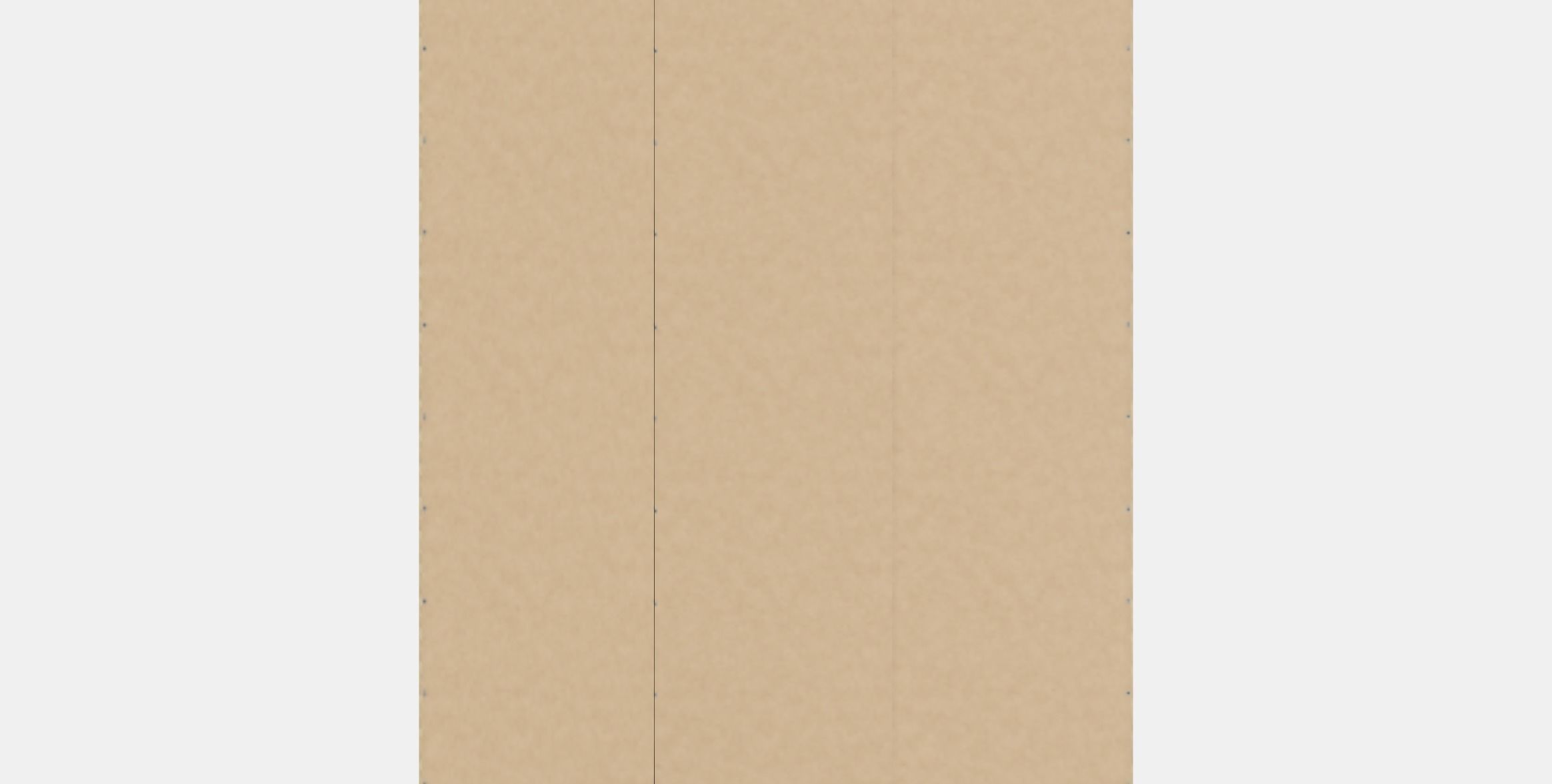 RAKKESTAD Wardrobe with 3 doors Low-poly 3D model_15