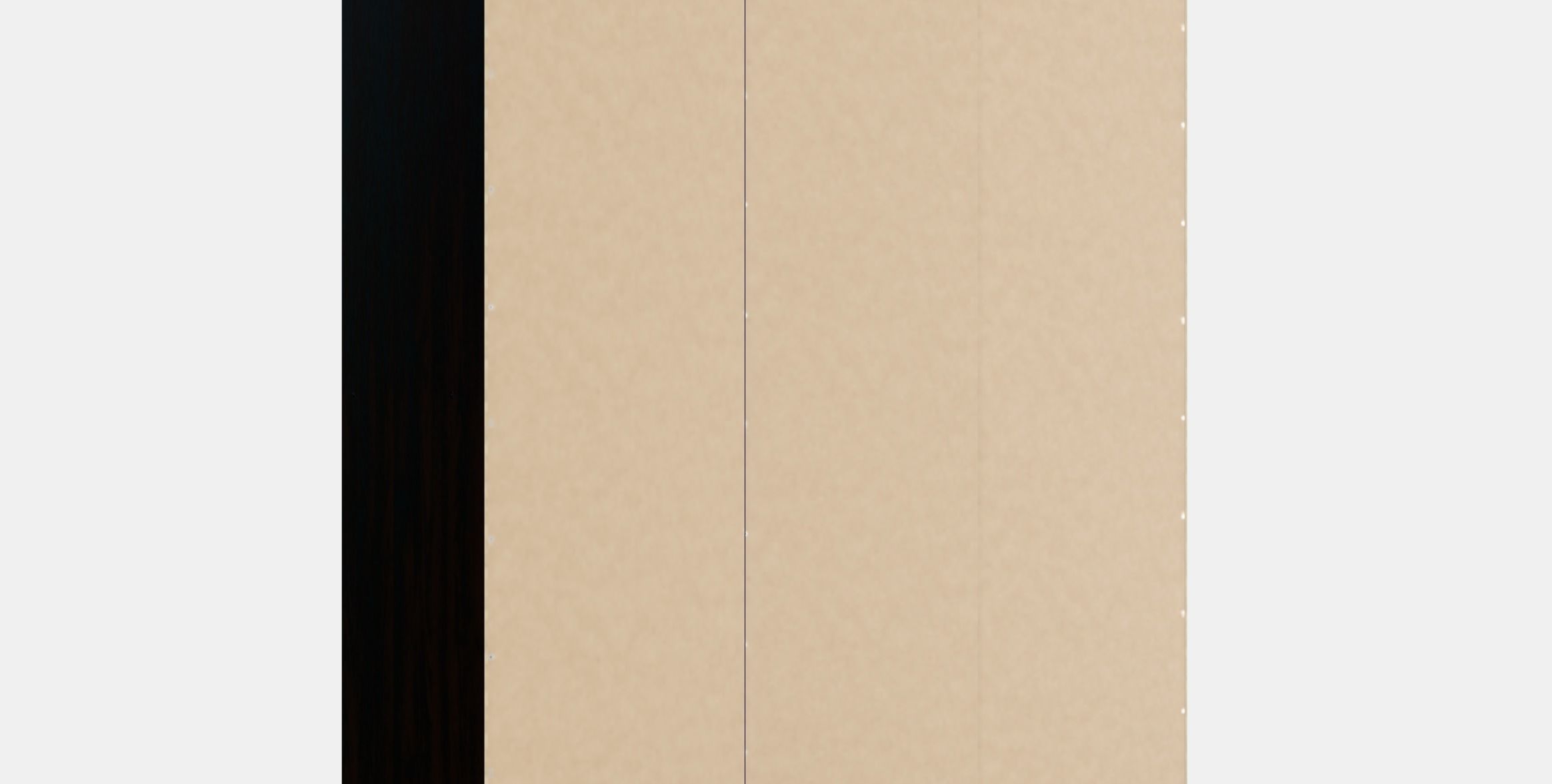 RAKKESTAD Wardrobe with 3 doors Low-poly 3D model_2