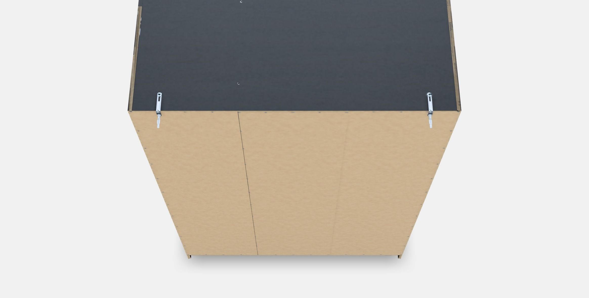 RAKKESTAD Wardrobe with 3 doors Low-poly 3D model_7