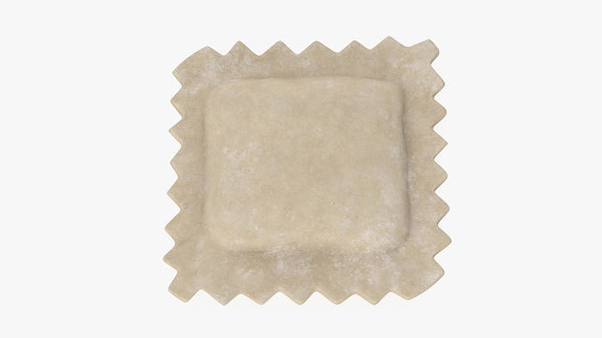 Ravioli Dumpling Raw 3D model 6