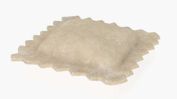 Ravioli Dumpling Raw 3D model 5