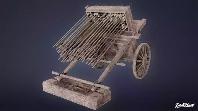 MEDIEVAL - Hwacha 01 - LOW POLY