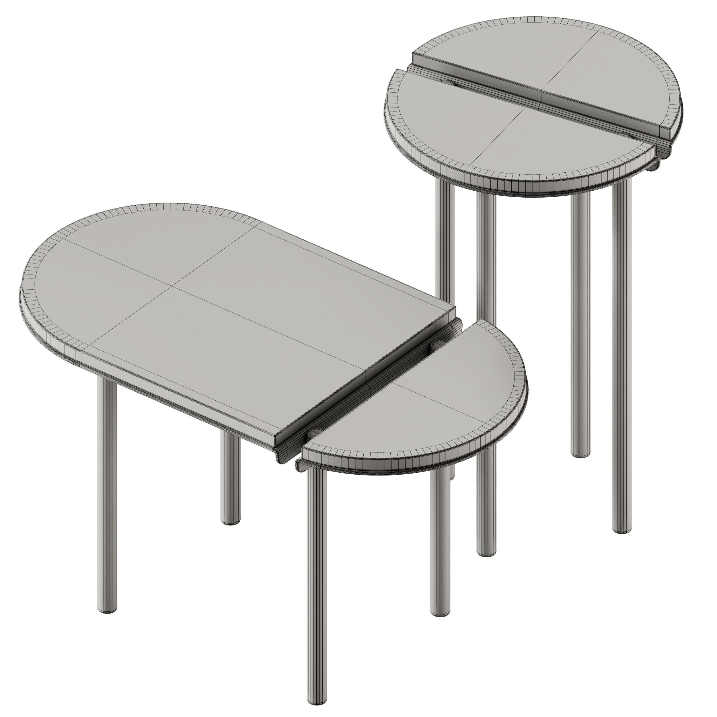 Adrenalina Orit Oval Stone Coffee Table 3D model_5