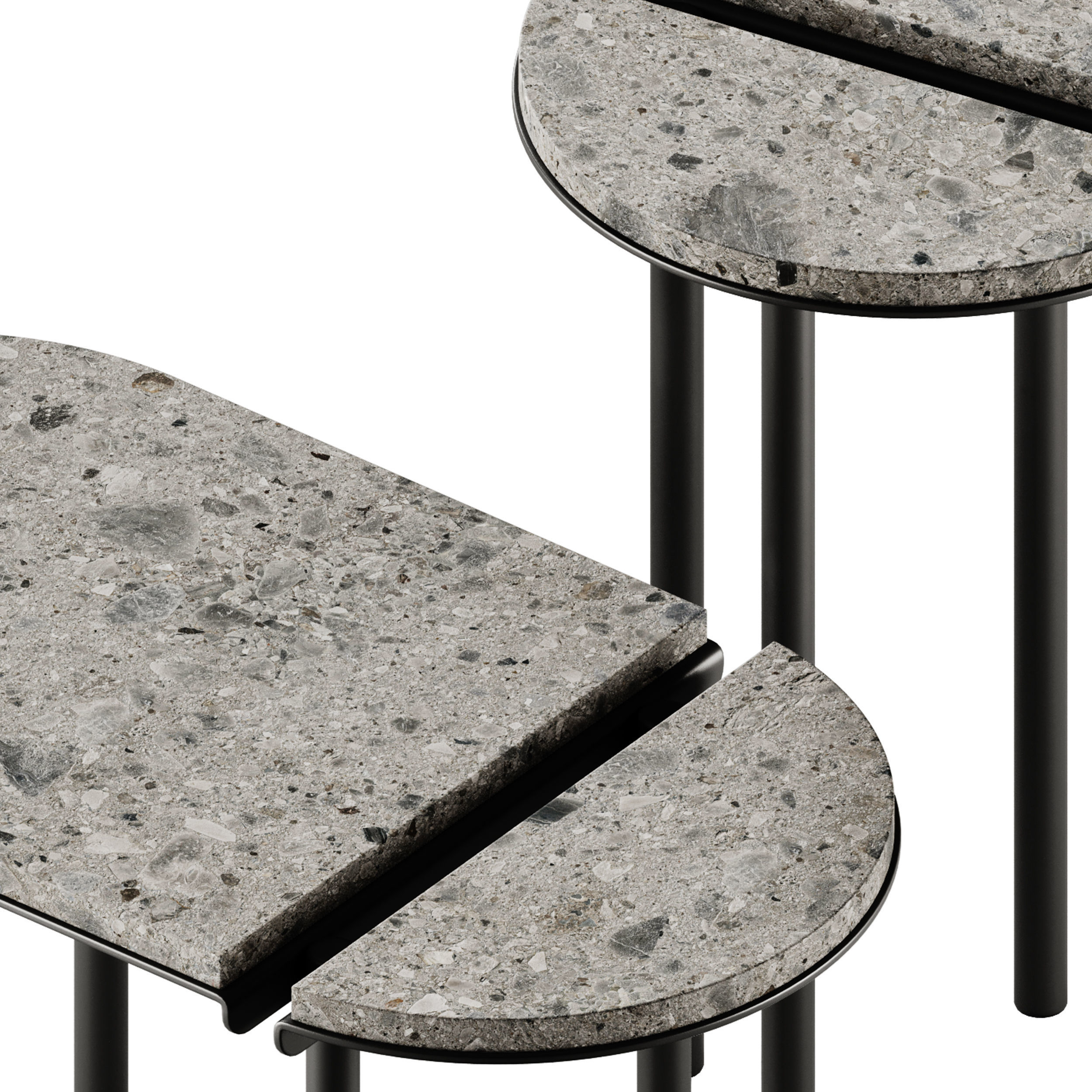 Adrenalina Orit Oval Stone Coffee Table 3D model_4